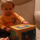 Jack-in-the-box scares baby