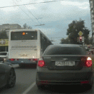 Passing in an intersection like a boss