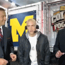 Eminem during NFL half-time interview