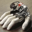 Robot hand finger tapping