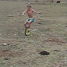 Unicycle shit face plant
