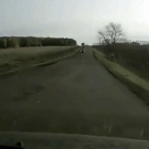 Head-on collision dashcam POV