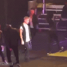 Justin Bieber throwing up on stage