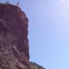 88-foot cliff jump