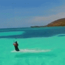 Kite surfing mishap