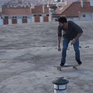 Ruben Rodrigues water tower gap skateboard jump