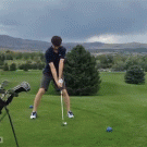 Golf shot fail