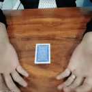 Extra piece playing card trick