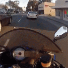 Motorcycle close call