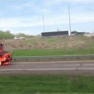 Firetruck avoids oncoming flaming school bus