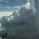 Flying through a cloud formation