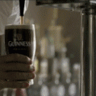 Serving a Guinness