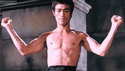 Bruce Lee Flexing Muscles  Best Funny Gifs Updated Daily