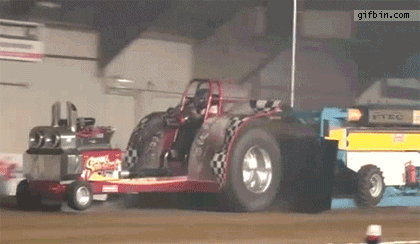 Engine Blows Off Drag Tractor | Best Funny Gifs Updated Daily