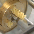 How spiral shaped pasta is made