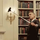 Obama using a selfie stick